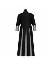 Load image into Gallery viewer, Black 3 Pleats Cassock Made to Measure