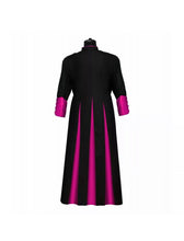 Load image into Gallery viewer, Black 3 Pleats Cassock Made to Measure
