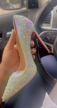 Load and play video in Gallery viewer, Crystal Diamond Glitter heels
