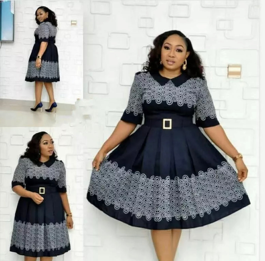 New Style African Women Beauty Plus Size Print Dress