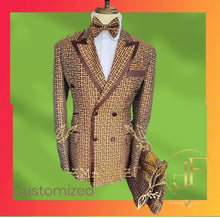 Load image into Gallery viewer, Plaid Designer Suit
