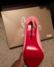 Load image into Gallery viewer, Pink Patent Leather Red Bottom
