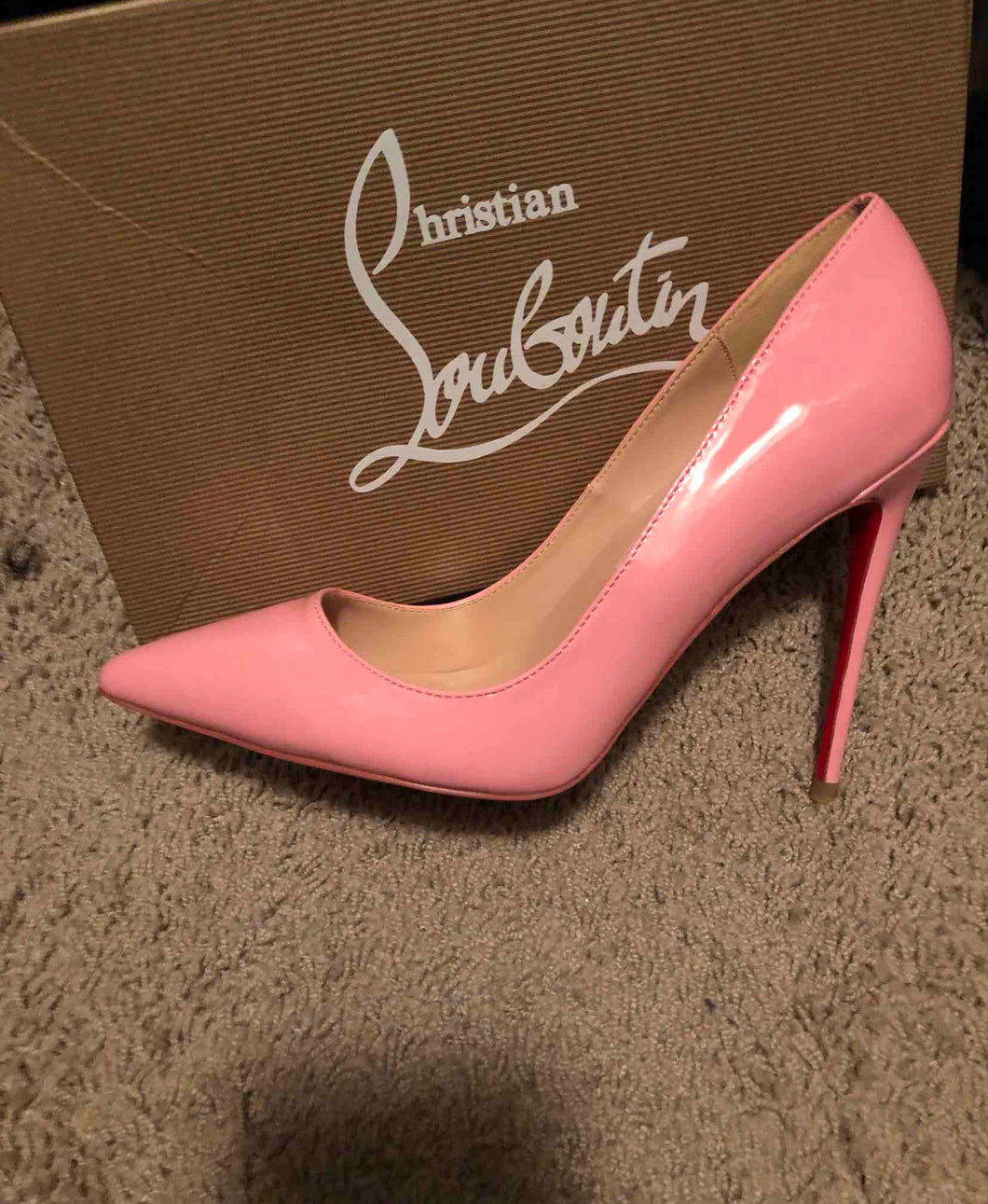 Pink Patent Leather Red Bottom