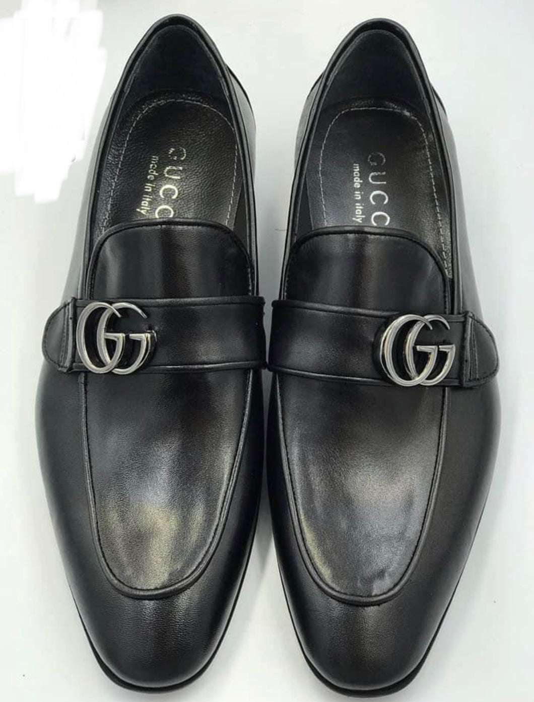 Black GG loafers